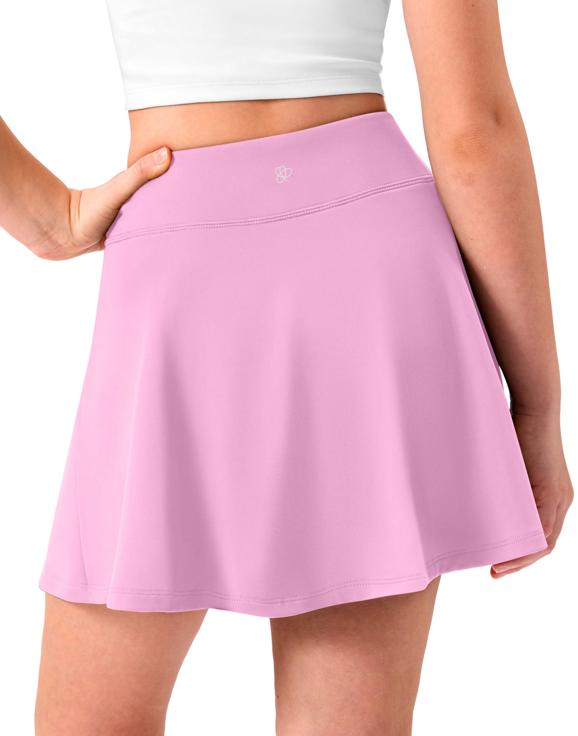 Girls Pleated 2-in-1 Tennis Skort with Pockets