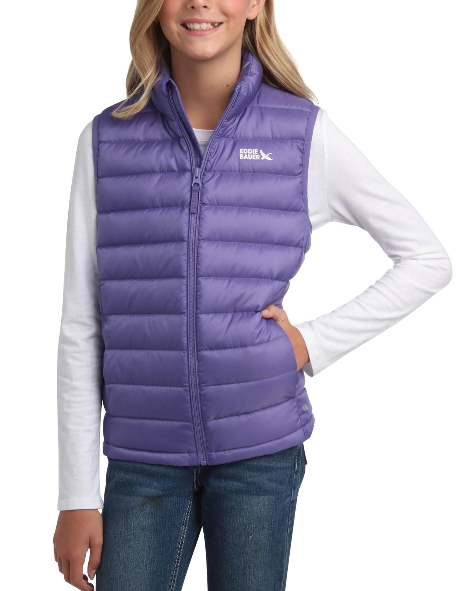 Kids Weather-Resistant Quilted Down Vest