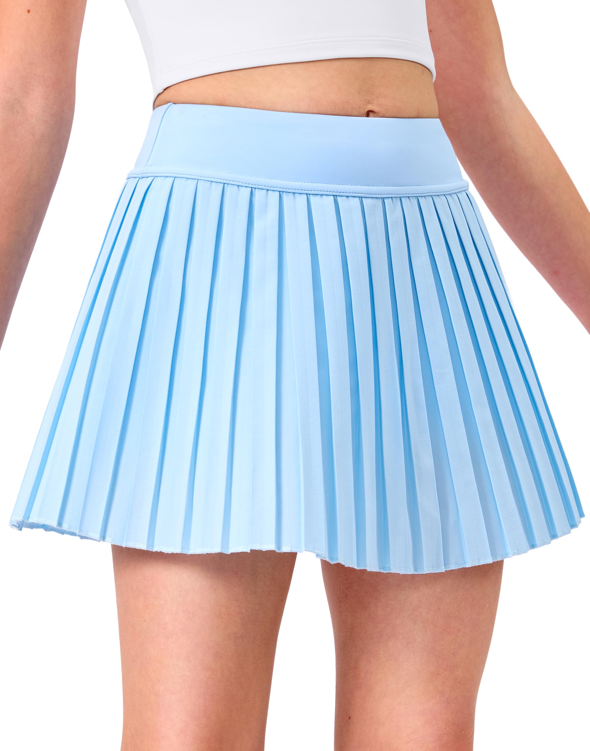 Girls Pleated Athletic Skort with Pockets