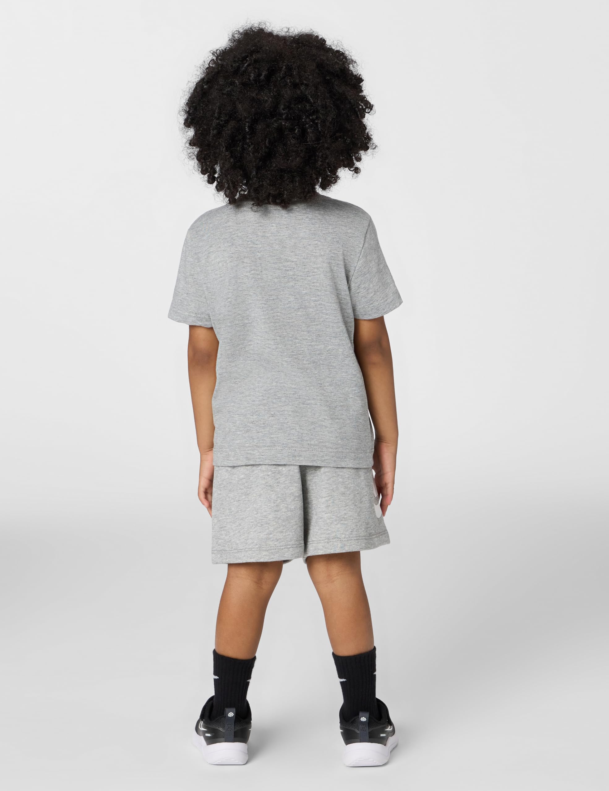Nike Boys' Sportswear Club T-Shirt and Shorts 2-Piece Outfit Set (Large Swoosh Logo)