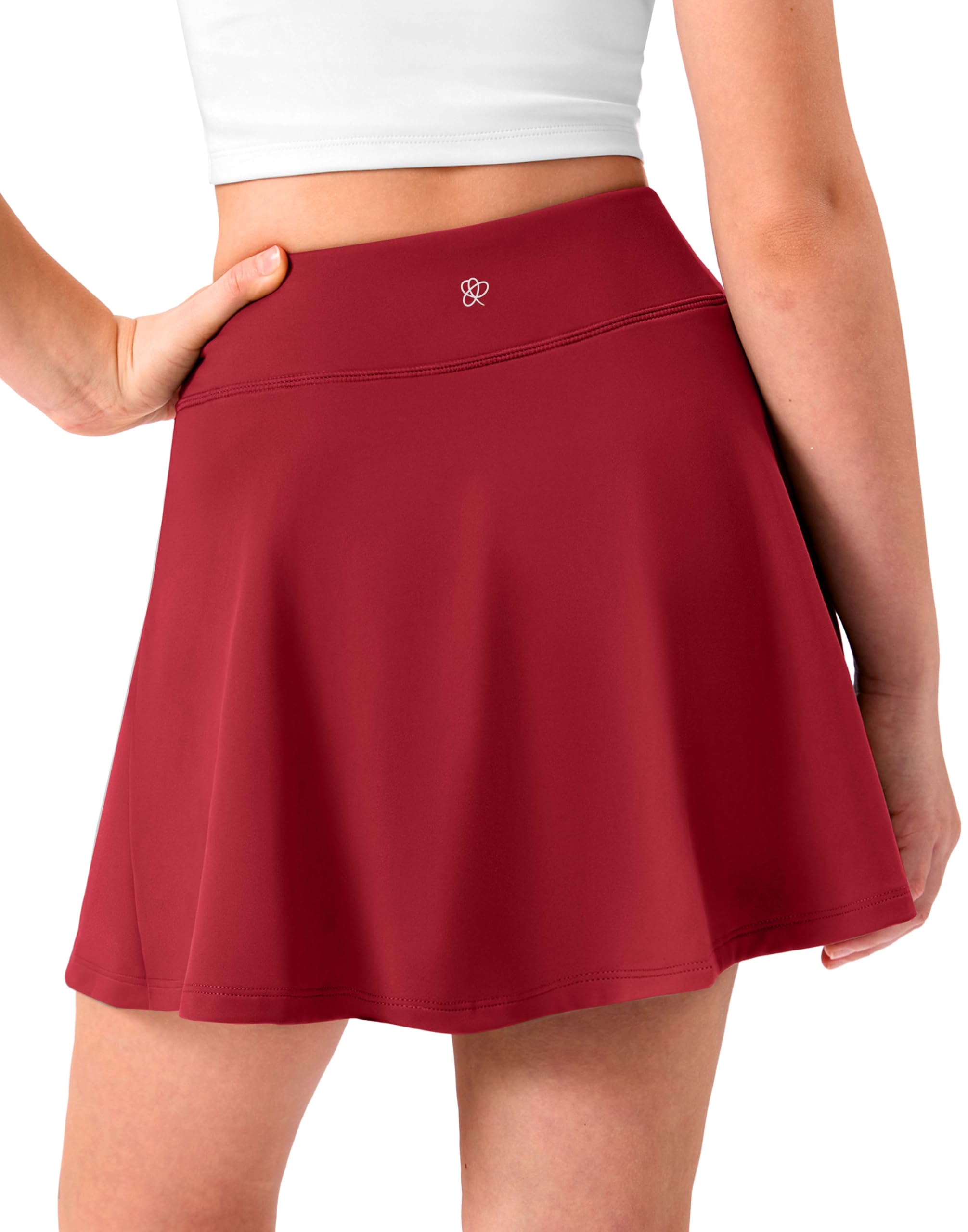 Girls Pleated 2-in-1 Tennis Skort with Pockets