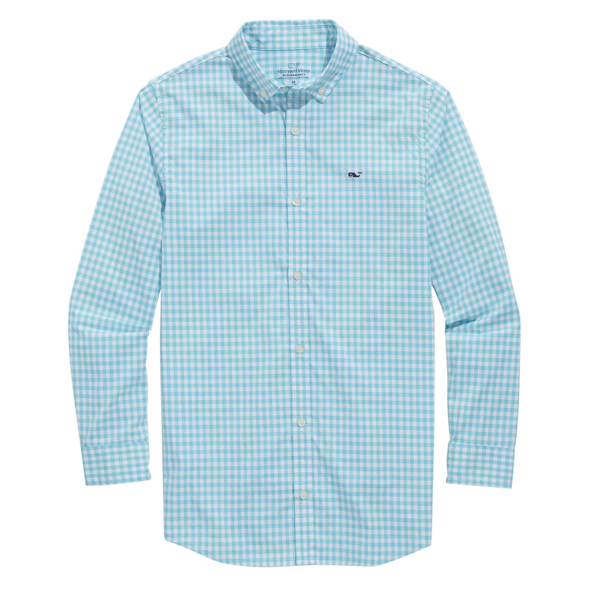 Vineyard Vines Boys' On-The-go Gingham Button-Down Shirt