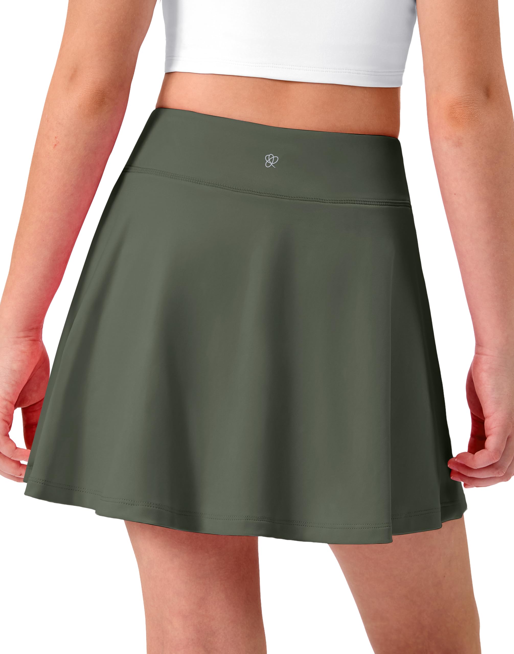 Girls Pleated 2-in-1 Tennis Skort with Pockets
