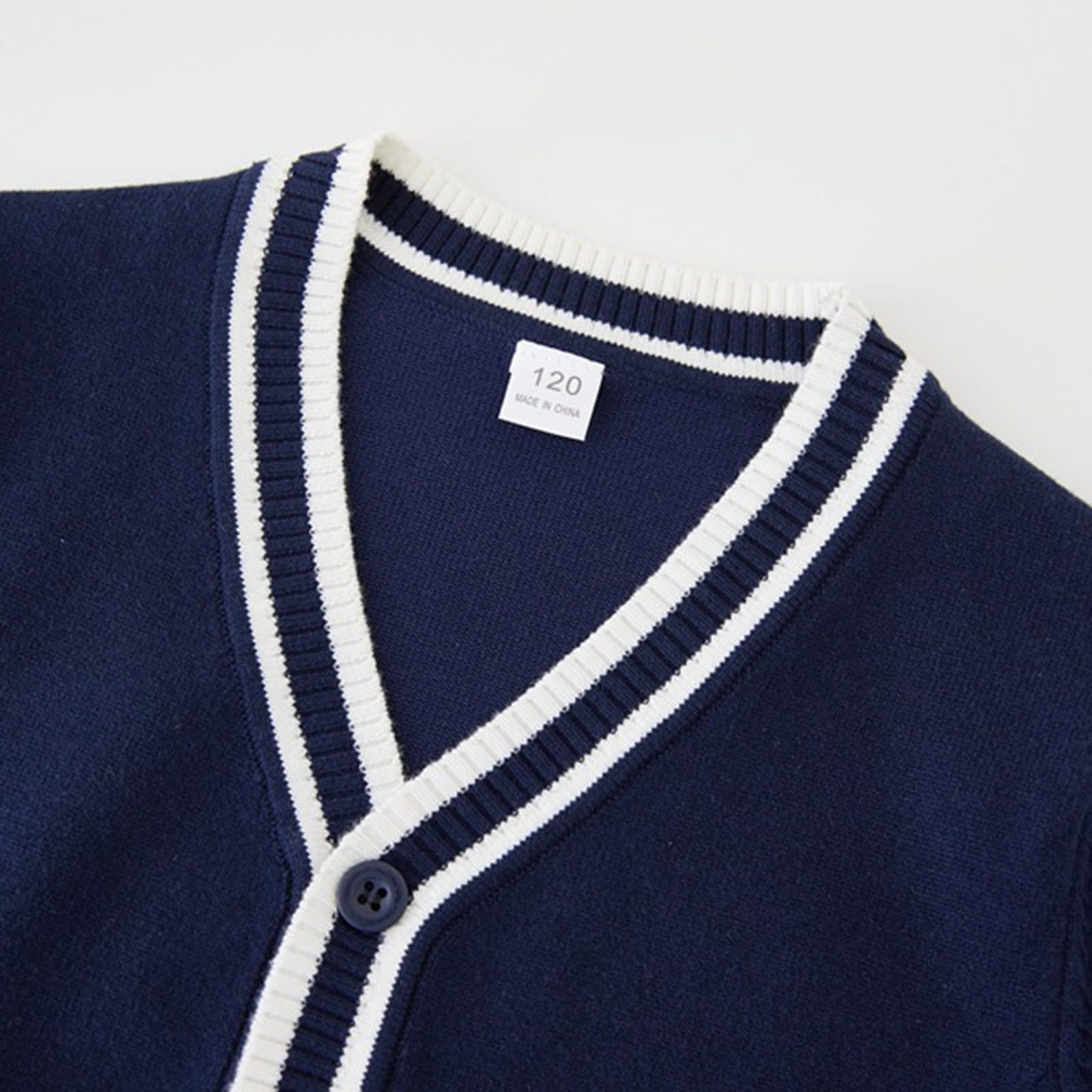 Long Sleeve Striped V-Neck Knit Cardigan
