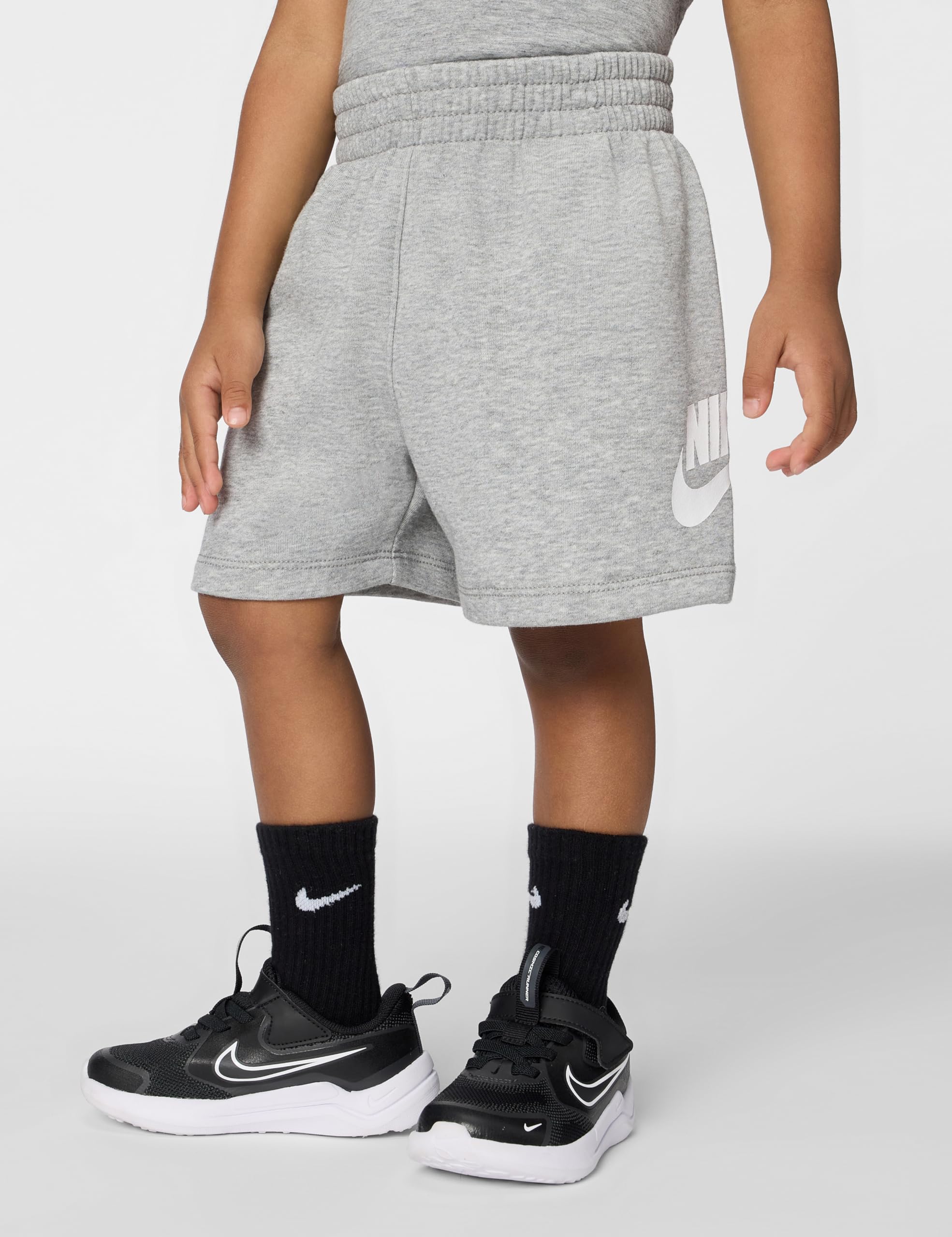Nike Boys' Sportswear Club T-Shirt and Shorts 2-Piece Outfit Set (Large Swoosh Logo)