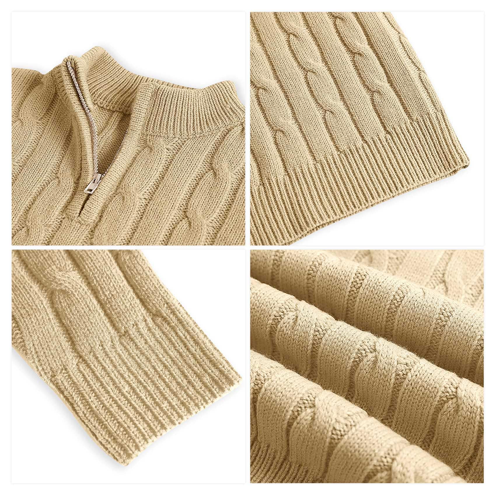 Toddler Cable Knit Quarter-Zip Sweater