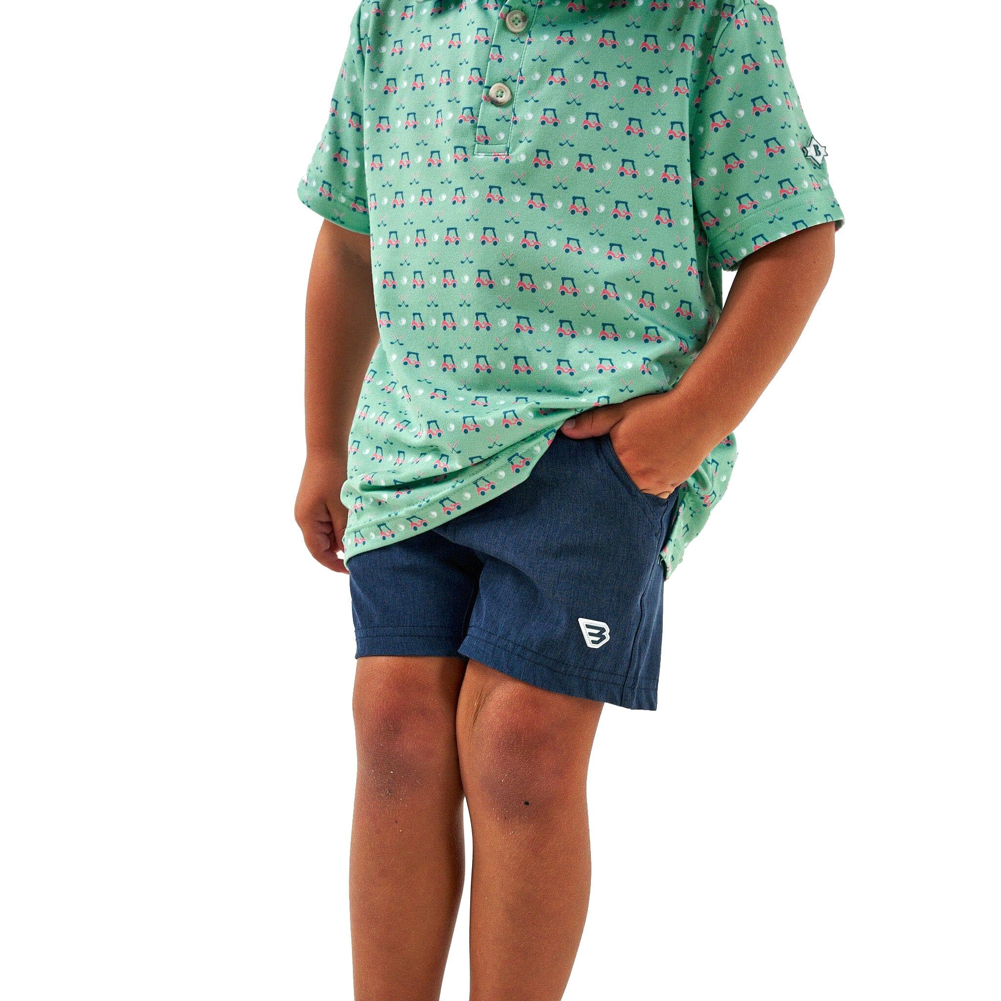 Boys Quick-Dry Stretch Athletic Shorts