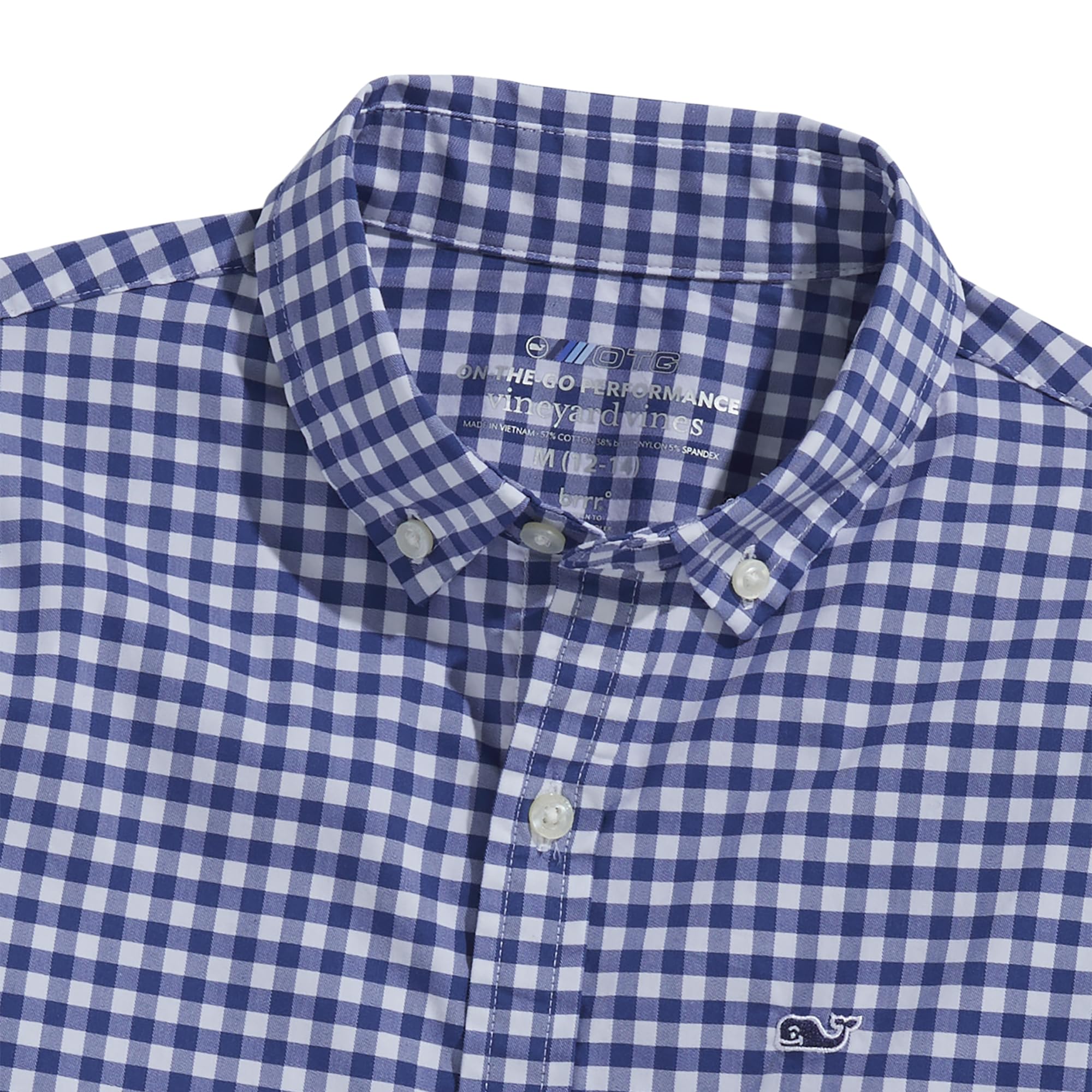Vineyard Vines Boys' On-The-go Gingham Button-Down Shirt