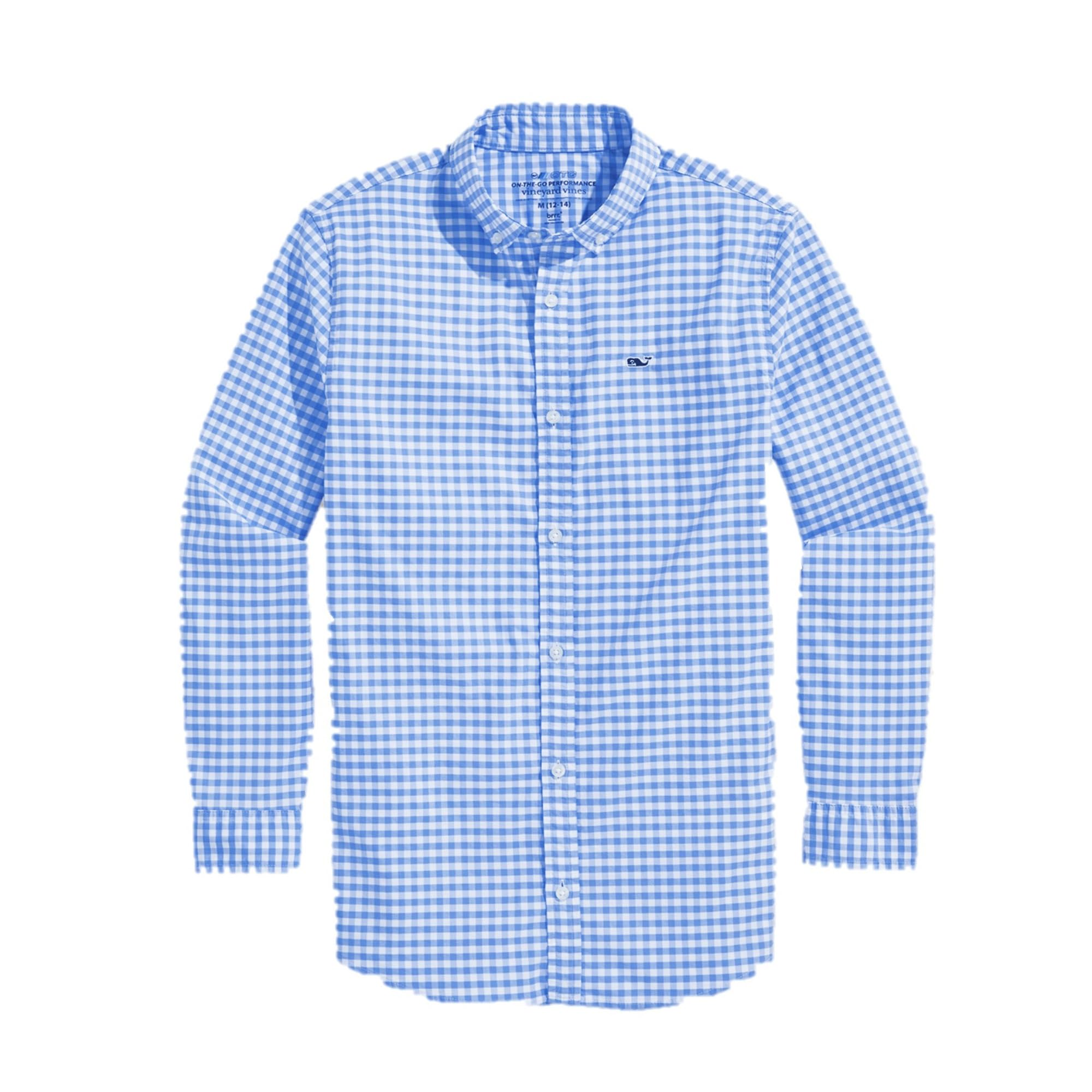 Vineyard Vines Boys' On-The-go Gingham Button-Down Shirt