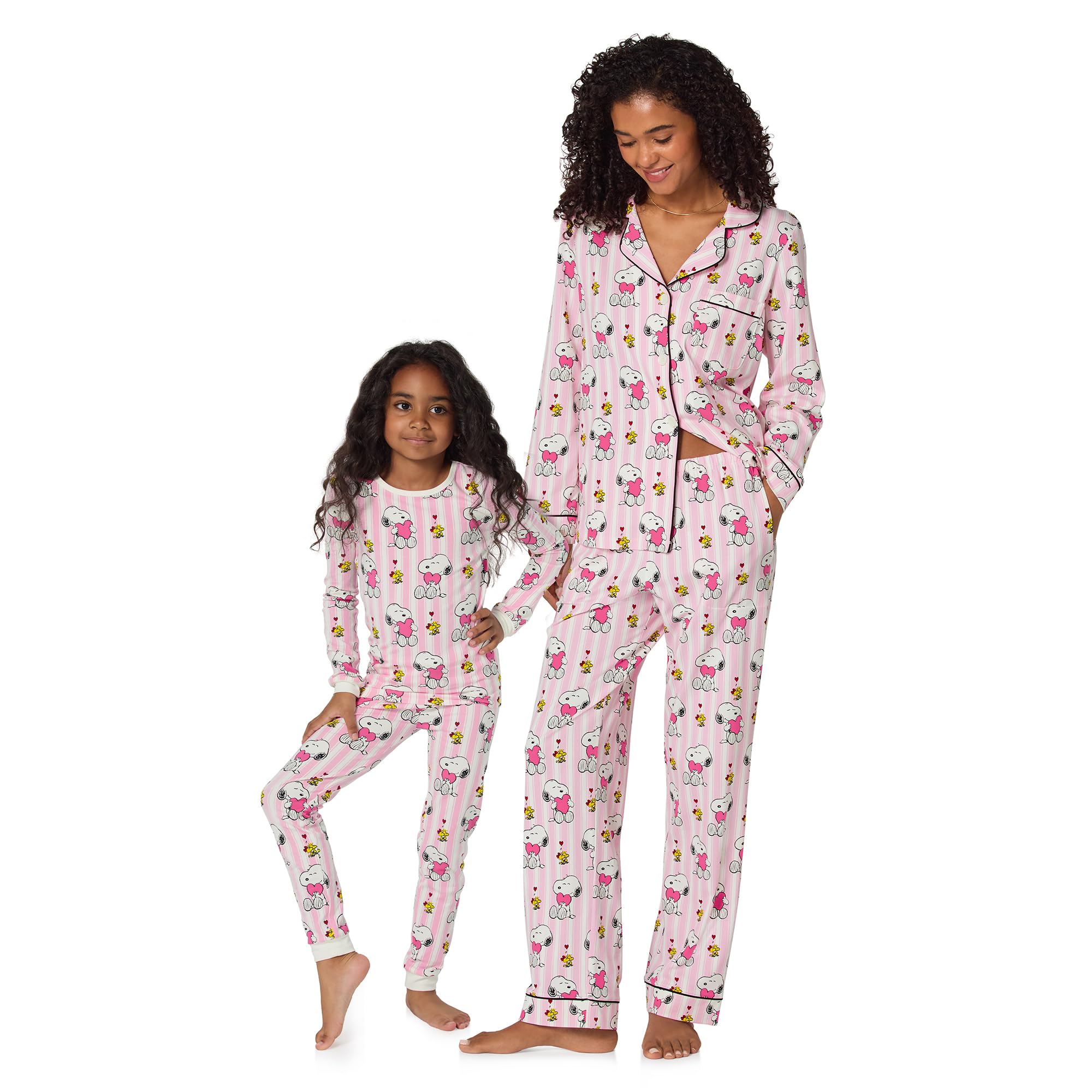 Kids Long Sleeve Stretch Jersey Pajama Set