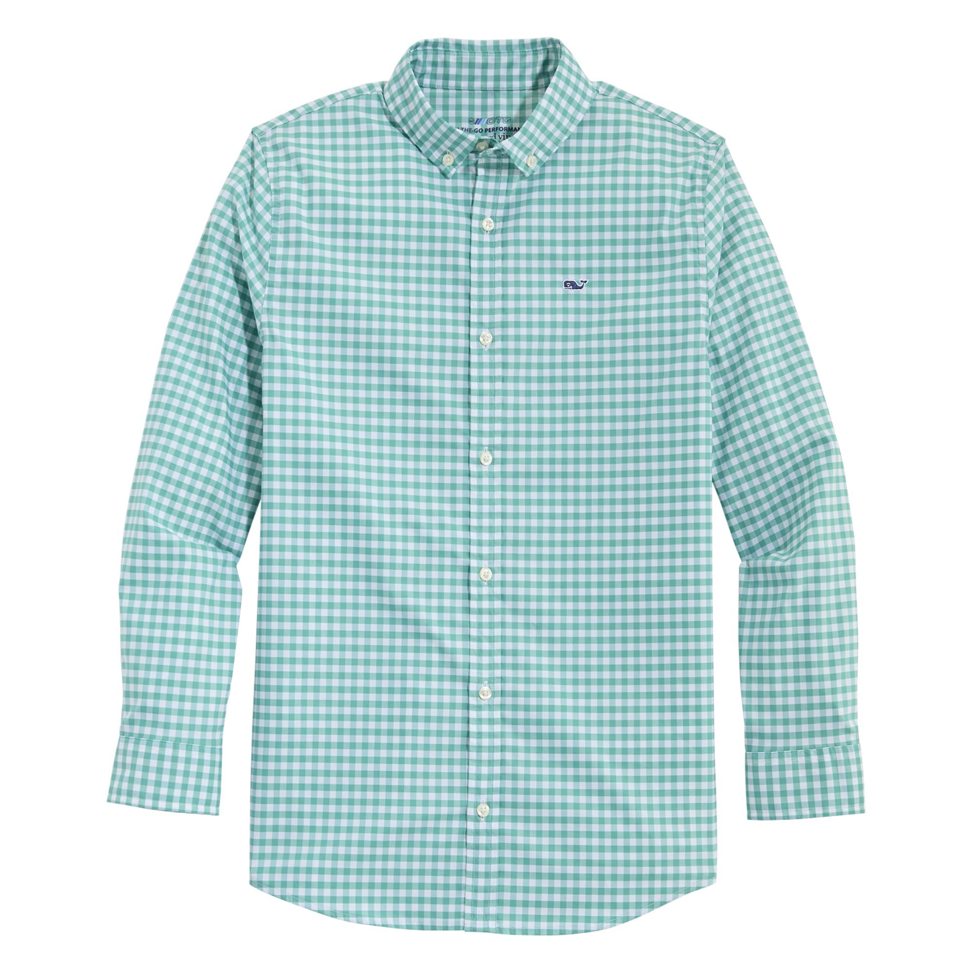 Vineyard Vines Boys' On-The-go Gingham Button-Down Shirt