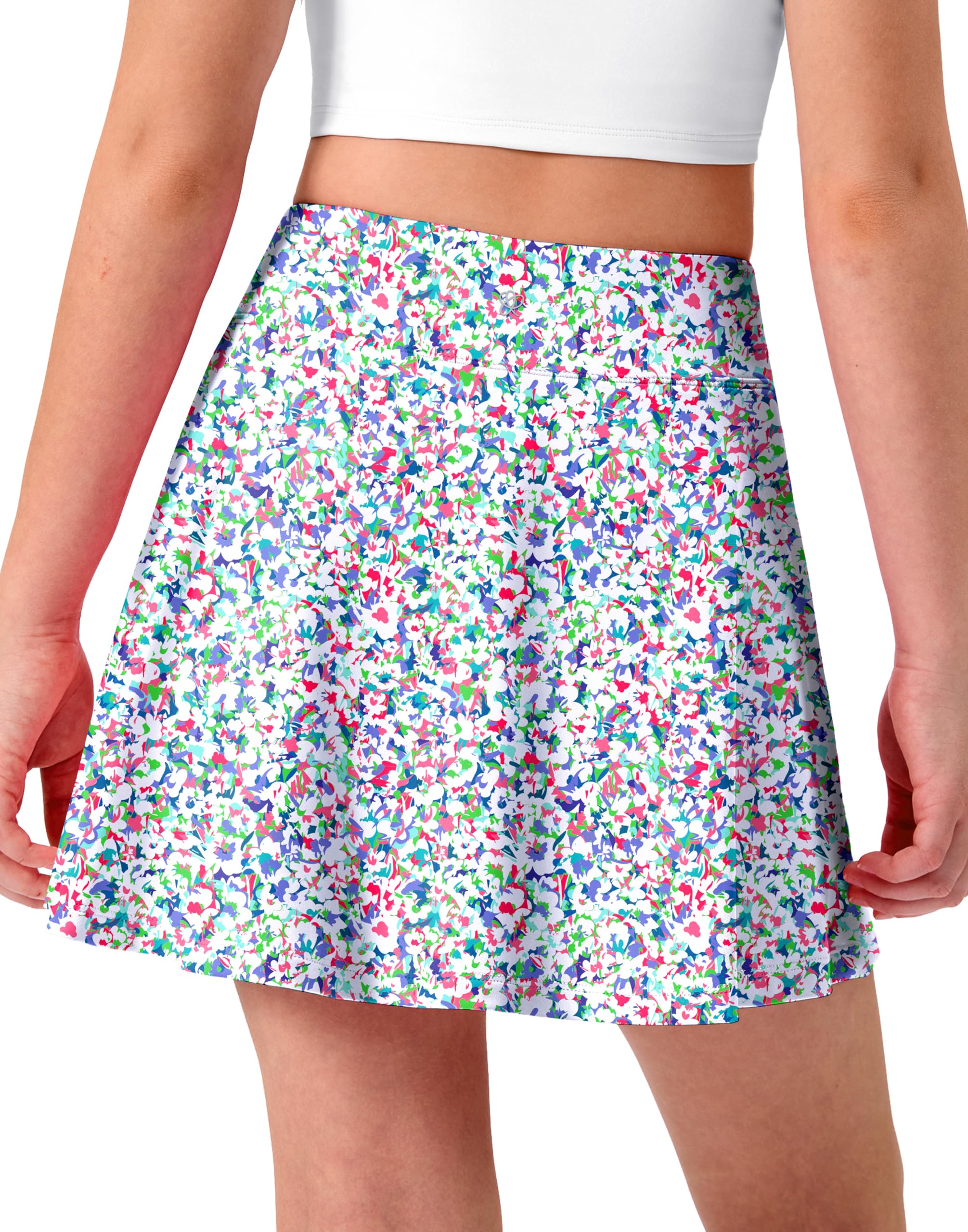 Girls Pleated 2-in-1 Tennis Skort with Pockets
